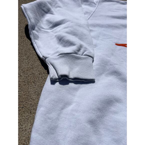 Vtg JK Sports Sweater Unisex Sz Large White Embroidered Logo Crewneck Sweatshirt - Picture 6 of 9